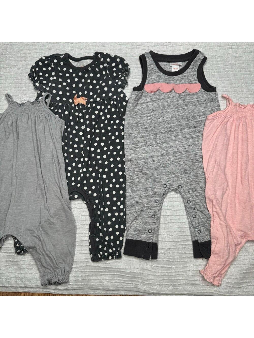 Baby girl 3-6 month rompers